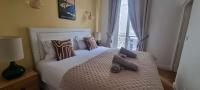 Cama ou camas em um quarto em Cannes Meynadier: Superbe appartement trois pi&egrave;ces