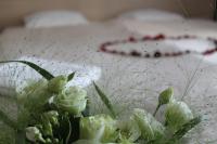 Łóżko lub łóżka w pokoju w obiekcie Hotel Vitalia