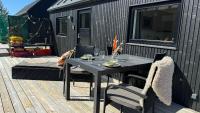 Esehytter Luxury Holiday Home near Beachにあるパティオまたは屋外エリア