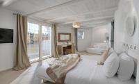 Posteľ alebo postele v izbe v ubytovaní Luxury Villa - Platis Gialos - Pool