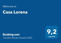 Certifikát, ocenenie alebo iný dokument vystavený v ubytovaní Casa Lorena