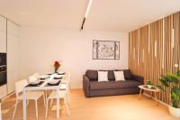 Posezení v ubytování The Peony Apartment in Smichov, Prague 5