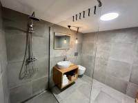 Koupelna v ubytování Apartmán Hamerka