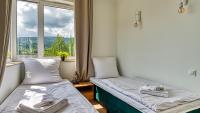 Posteľ alebo postele v izbe v ubytovaní Apartament Winter Feel z prywatną SAUNĄ - 5D Apartments