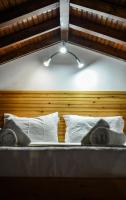 Posteľ alebo postele v izbe v ubytovaní Aura Skiathos