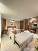 Kuchyň nebo kuchyňský kout v ubytování Luxury Studio House 1200-4