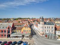 Nespecifikovaný výhled na destinaci Svendborg nebo výhled na město při pohledu z hotelu