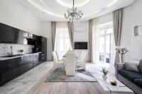 A kitchen or kitchenette at Király 35 Luxury Apartment with free parking