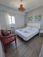 A bed or beds in a room at TOP APARTMENT! Frente al mar y gran terraza