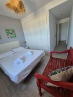 A bed or beds in a room at TOP APARTMENT! Frente al mar y gran terraza