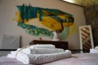 A bed or beds in a room at Agriturismo Biagiotti