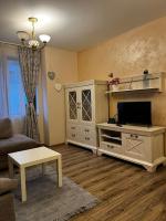 TV a/nebo společenská místnost v ubytování GREAT Apartament