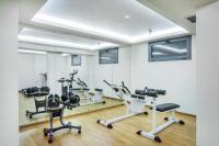 Posilňovňa alebo fitness centrum v ubytovaní Hotel Hanioti Village Spa
