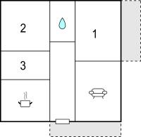 The floor plan of Cozy Apartment In Piano Di Mommio