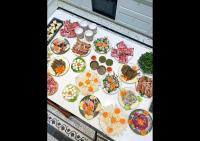 Mad i villaen eller i nærheden