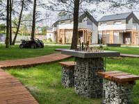 Vonkajšia záhrada v ubytovaní Air-conditioned apartments, pool, sauna, Niechorze
