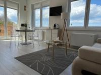 Televízia a/alebo spoločenská miestnosť v ubytovaní Apartament DALBA