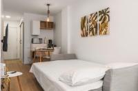 Postel nebo postele na pokoji v ubytování Nomad, Wifi , Espacio trabajo ,Playa ,Ocio