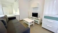 Televízia a/alebo spoločenská miestnosť v ubytovaní Apartamentos Pintor Losada