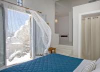 Posteľ alebo postele v izbe v ubytovaní Violet house Agios Sostis