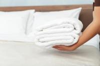 Postel nebo postele na pokoji v ubytování UIM Mediterraneo ATICO Hipanidad 1 WIFI