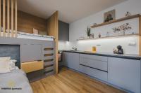Kuchyň nebo kuchyňský kout v ubytování MINIMAX apartmán