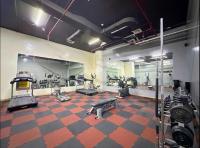Fitness centrum a/nebo fitness zařízení v ubytování Spacious Bright Marina View Apartment