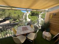 Balkón alebo terasa v ubytovaní MER ET SOLEIL Joli studio cabine mezzanine COSY Mt St Martin Cap d'Agde