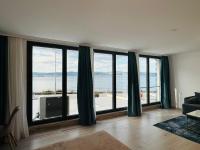 Posezení v ubytování PARADISO 'В' - 107 Panoramic Sea View Large STUDIO Nessebar