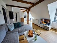 Posezení v ubytování APARTMÁNY 91 Boží Dar