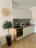 Kuchyň nebo kuchyňský kout v ubytování Apartmán Jestřáb Janské Lázně
