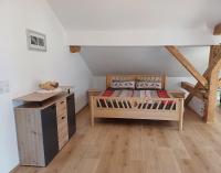Łóżko lub łóżka w pokoju w obiekcie BERGCHALET VALLUGA