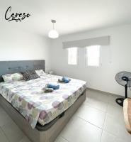 Posteľ alebo postele v izbe v ubytovaní B-Rent Corralejo Sun Cerezo Pool