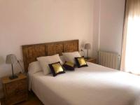 Postel nebo postele na pokoji v ubytování Apartamento con Jardín Platja d'Aro