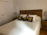 Postel nebo postele na pokoji v ubytování Apartamento con Jardín Platja d'Aro