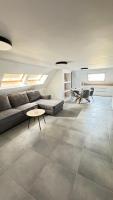 Posezení v ubytování Sky apartment