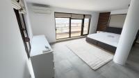 Postel nebo postele na pokoji v ubytování Sky apartment