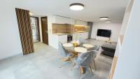 Kuchyň nebo kuchyňský kout v ubytování Sky apartment