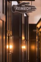 a sign that reads the reyery hanging from a building at Four Seasons Resort Vail in Vail