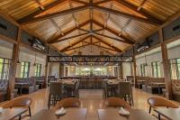 an empty dining room with tables and chairs at Firefall Ranch Yosemite in Groveland