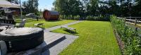 Vonkajšia záhrada v ubytovaní Wake domek Blue House Januszkowice