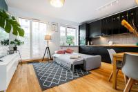 Posedenie v ubytovaní Modern 70m Apartment With Private Garden Metro