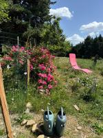 Vonkajšia záhrada v ubytovaní Gîte Ranch Le Serpolet