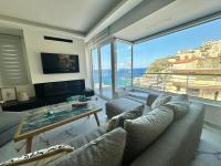 TV a/nebo společenská místnost v ubytování Popis Sea View Apartments