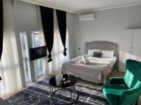 Postel nebo postele na pokoji v ubytování my blue butik otel
