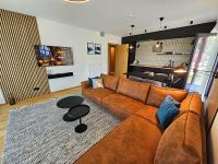 Kuchyň nebo kuchyňský kout v ubytování DeLuxe apartmán s terasou Janské Lázně 3 Ski&Bike by AlkaTravel