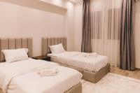 Postel nebo postele na pokoji v ubytování Signature Stays Breezy Modern Apt