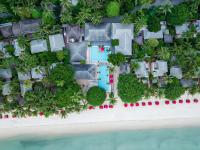 an aerial view of a resort on the beach at Anantara Rasananda Koh Phangan Villas in Thong Nai Pan Noi