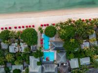 an aerial view of a resort on the beach at Anantara Rasananda Koh Phangan Villas in Thong Nai Pan Noi