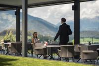 En generel udsigt til bjerge eller udsigt til bjerge taget fra hotellet